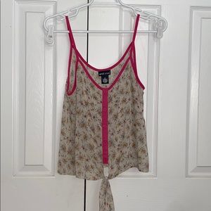 Floral Button Down Summer Blouse